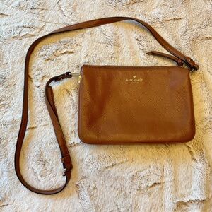 Kate Spade Tan Leather Messenger Bag